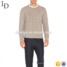 Men's Jacquard Design Cashmere sweater with customize logo